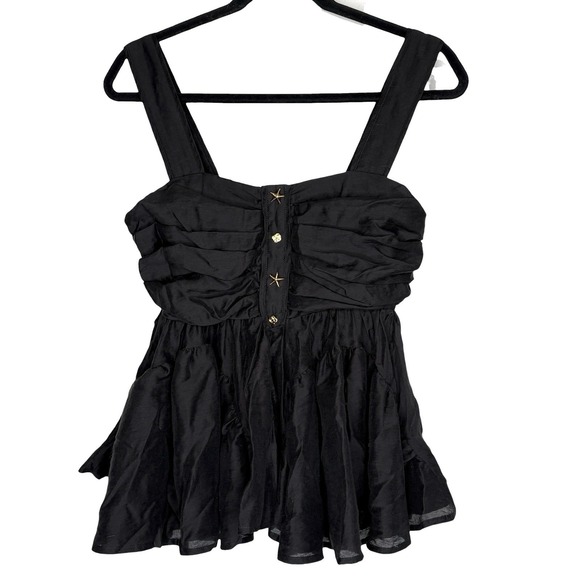 Ciebon Tops - Ciebon Babydoll Peplum Cami Top S Boho Resort Coastal Whimsigoth Nautical NEW